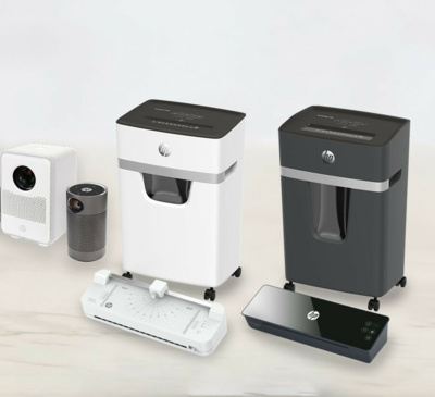 HP brand laminators, document shredders and projectors/GO Europe
